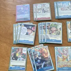 Bandai One Piece Card Game player built deck red/blue Lucy (incomplete) - Image 2