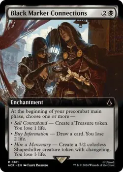MTG English Black Market Connections (Extended Art) NM Foil - Image 1