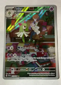 Kirlia 212/198 Illustration Rare Scarlet & Violet Base NM Pokemon Card SVI - Image 1