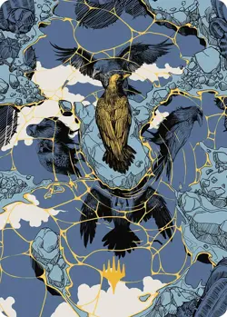 MTG Fractured Identity Art Card (Gold-Stamped Signature) [Outlaws of Thunder Jun - Image 1