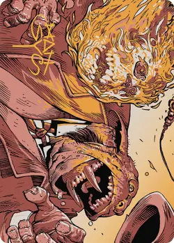 MTG Skullcrack Art Card (Gold-Stamped Signature) [Outlaws of Thunder Junction Ar - Image 1