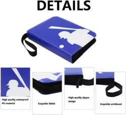 Baseball Card Binder, Trading Card Albums for 4 Pockets Sheets 400 Total Pockets - Image 4
