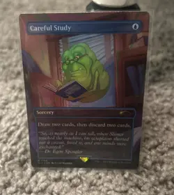 MTG Careful Study RAINBOW FOIL Secret Lair Ghostbusters 1768 NM - Image 1