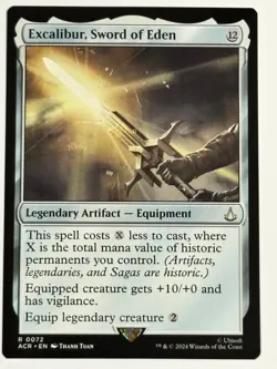 Excalibur, Sword of Eden Universes Beyond: Assassin's Creed 72 NM ACR Magic MTG - Image 1