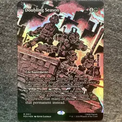 Doubling Season (Borderless) PZA 0011 Mythic Teenage Mutant Ninja Turtles FOIL - Image 1