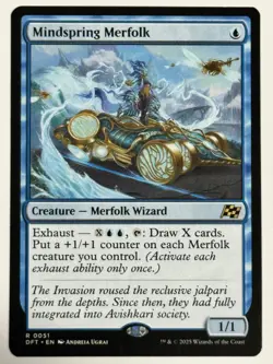 Mindspring Merfolk Aetherdrift 51 Near Mint DFT Magic MTG - Image 1
