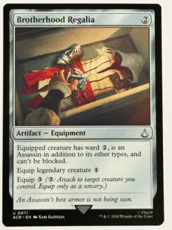 Brotherhood Regalia Universes Beyond: Assassin's Creed 71 NM ACR Magic MTG - Image 1