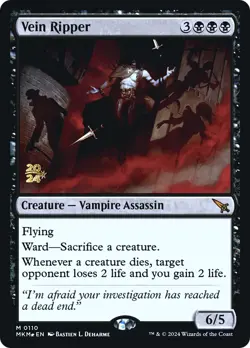 MTG Vein Ripper [Murders at Karlov Manor Prerelease Promos] Foil Near Mint Magic - Image 1