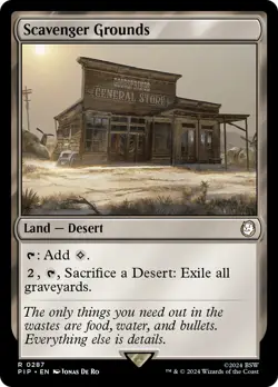 MTG Scavenger Grounds [Fallout] Near Mint Magic - Image 1