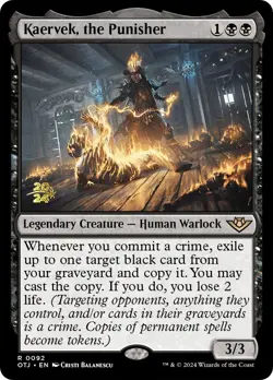 MTG Kaervek, the Punisher [Outlaws of Thunder Junction Prerelease Promos] Foil N - Image 1