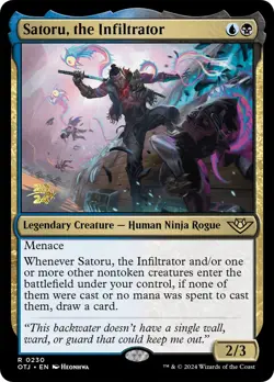 MTG Satoru, the Infiltrator [Outlaws of Thunder Junction Prerelease Promos] Foil - Image 1