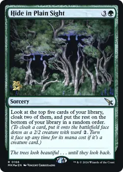 MTG Hide in Plain Sight [Murders at Karlov Manor Prerelease Promos] Foil Near Mi - Image 1