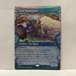 MTG Azure Beastbinder Magic: The Gathering Bloomburrow Foil Rare #0302 - Image 1