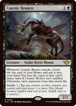 MTG Caustic Bronco [Outlaws of Thunder Junction] Near Mint Magic - Image 1