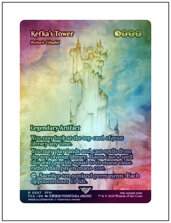 1x Kefka's Tower, Showcase Art Foil - FCA 0007 Final Fantasy, Magic MTG NM - Image 1