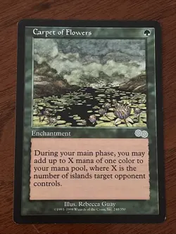 MTG Carpet of Flowers - Urzas saga / English / + Free Bonus Magic Cards Included - Image 1