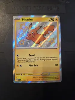 Pikachu 131/091 Holo Shiny Rare SV Paldean Fates 2024 Pokemon PAF Near Mint NM+ - Image 1