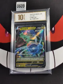 2024 Pokemon TCG Rayquaza V Evolving Skies CS4bc 097/132 RR-Pyxis gold 10 - Image 1
