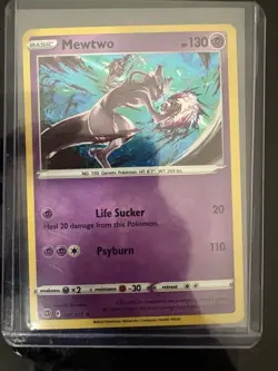 Pokemon TCG Mewtwo 056/172 Cosmos Holo Rare Promo Mew V Box NM Brilliant Stars - Image 1