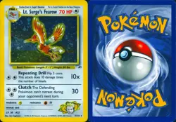 LT. SURGE'S FEAROW 7/132 HOLO RARE GYM HEROES POKEMON UNLIMITED HOLO MP - Image 3