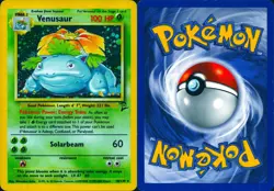 VENUSAUR 18/130 HOLO RARE BASE SET 2 POKEMON HOLO MP - Image 3