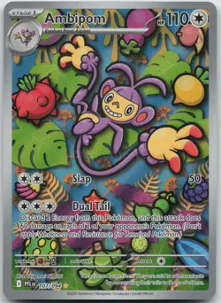 AMBIPOM 107/094 ILLUSTRATION RARE PHANTASMAL FLAMES POKEMON NM/M - Image 1