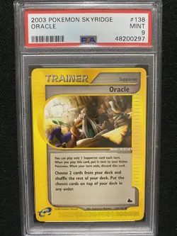 2003 Pokemon Skyridge Oracle 138/144 PSA 9 Mint - Image 1