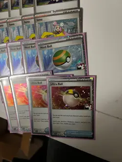 Pokemon Prize Pack Holofoil Card Lot Arevn, Iono, Nest Ball, Ultra Ball - Image 4