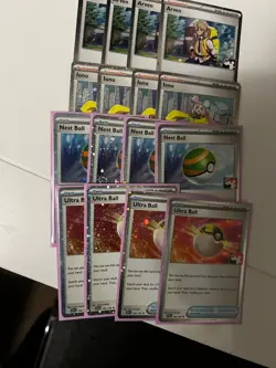 Pokemon Prize Pack Holofoil Card Lot Arevn, Iono, Nest Ball, Ultra Ball - Image 5