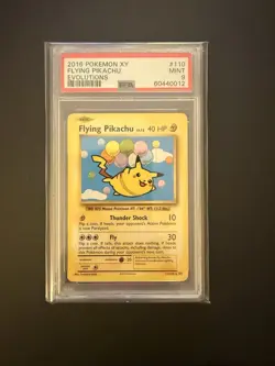 2016 Pokemon XY Evolutions Flying Pikachu 110/108 PSA 9 - Image 1