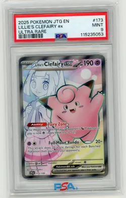 Pokemon TCG - Lillie's Clefairy ex 173/159 - Journey Together - PSA 9 - Image 1