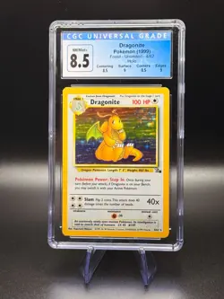 1999 Pokemon Dragonite Fossil # 4/62 Holo CGC 8.5 with Subgrades! - Image 5