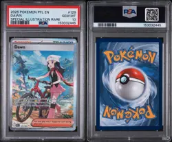 2025 POKEMON PFL EN-PHANTASMAL FLAMES SPECIAL ILLUSTRATION RARE #129DAWN PSA TEN - Image 3