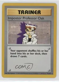 Imposter Professor Oak Shadowless Pokemon Base Set #73 1999 - Image 1