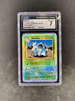 Pokemon Nidorina #55 Legendary Reverse Holo CGC 7 - Image 1