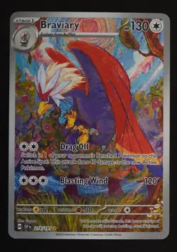Pokemon Surging Sparks - BRAVIARY - ILLUSTRATION RARE - 214/191 - NM - Image 1