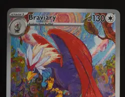 Pokemon Surging Sparks - BRAVIARY - ILLUSTRATION RARE - 214/191 - NM - Image 2
