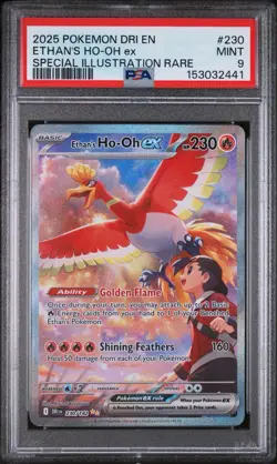2025 Pokemon Scarlet And Violet Destined Rivals Ethan's Ho-oh EX #230 PSA 9 Mint - Image 1