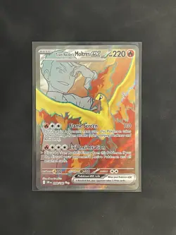 Pokemon TCG Team Rockets Moltres EX#208/182 Destined Rivals Full Art NM - Image 1