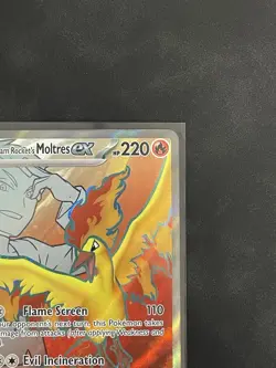 Pokemon TCG Team Rockets Moltres EX#208/182 Destined Rivals Full Art NM - Image 3