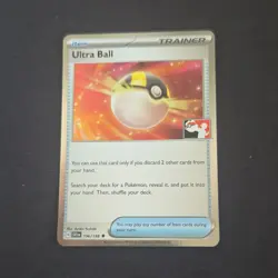 Pokemon Ultra Ball 196/198 Prize Pack Series Holo Uncommon Trainer English 2023 - Image 1