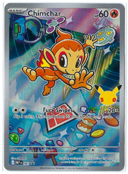 Pokemon Chimchar 041 MEP Black Star Promo First Partner Holo NM Ships Toploader - Image 1