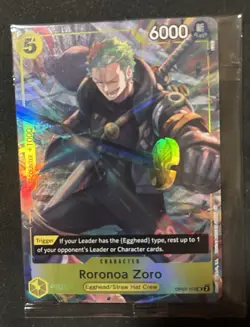 One Piece CCG Roronoa Zoro Illustration Box Promo OP07-113 Sealed - Image 1
