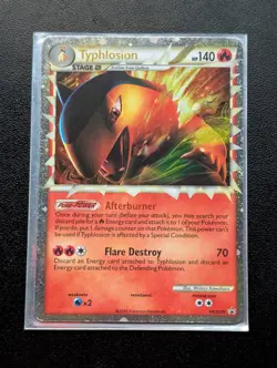Typhlosion PRIME Pokemon TCG Heartgold & Soul Silver Holo Rare HGSS09 LP/MP - Image 1
