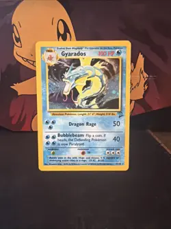 Pokemon TCG Gyarados Holo Rare Card 7/130 Base Set 2 - Image 1