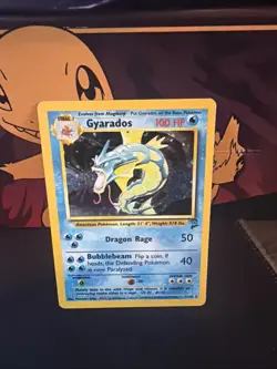 Pokemon TCG Gyarados Holo Rare Card 7/130 Base Set 2 - Image 2