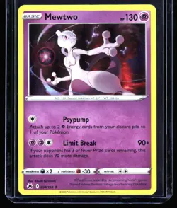 2023 Sword & Shield - Crown Zenith Mewtwo #59 Holo Rare Pokemon Card - Image 1