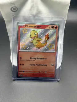 Charmander 109/091 SV: Paldean Fates Shiny Rare Holo Pokemon Card NM TCG - Image 1
