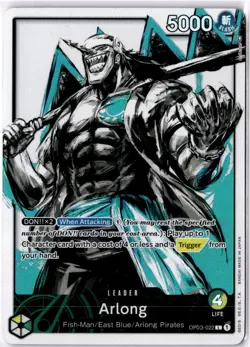 One Piece Card Game Arlong Alt Art Leader OP03-022 English NM - Image 1