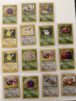 Pokemon 1st Edition Card Lot WOTC Jungle Pikachu Wigglytuff Eevee Vintage LP/NM - Image 1